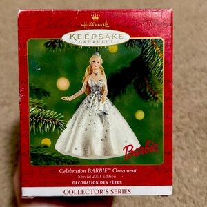 Hallmark Keepsake 2001 Celebration Barbie Ornament